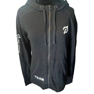 Peloton Sport Tek Team‎ Ladies Full Zip Hoodie Size Small Black